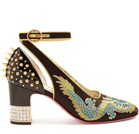 Gucci Caspar Dragon Pumps 